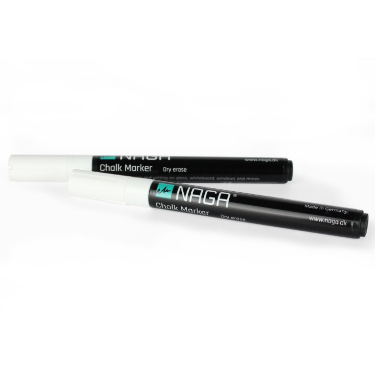 Glassboard Markers Wit 2mm (2stuks)