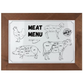Whiteboard Steigerhout Bruin 40x50 cm Overview Sfeer