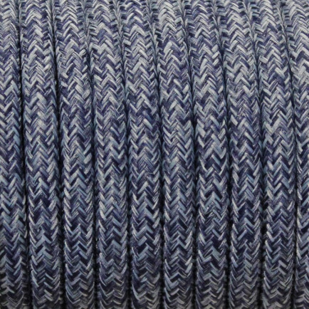 Strijkijzersnoer Canvas Blauw