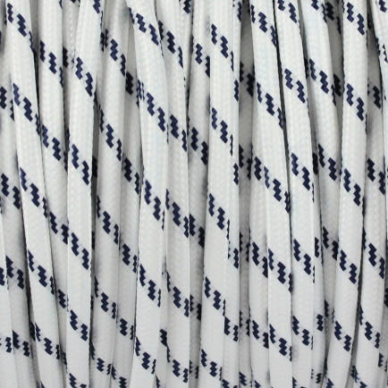 Strijkijzersnoer Nordic Blauw - Wit